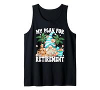Retired Grandpa Life Summer GNOME For Men Beach Retirement Camiseta sin Mangas