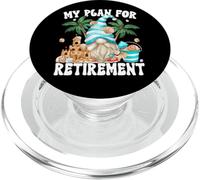 Retired Grandpa Life Summer GNOME For Men Beach Retirement PopSockets PopGrip para MagSafe