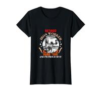 Retired Ironworker Been There Done That Funny Retirement Camiseta gráfica económica, Mujer, Negro, L