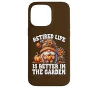 Retired Life Is Better In The Garden Funny Retirement GNOME Carcasa para iPhone 14 Pro MAX