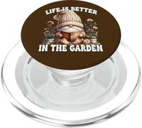 Retired Life Is Better In The Garden GNOME For Book Lover PopSockets PopGrip para MagSafe