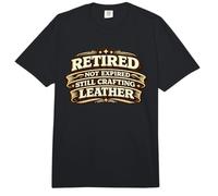 Retired Not Expired Still Crafting Leather Worker Gift Comfort Colors Adult Heavyweight T-Shirt