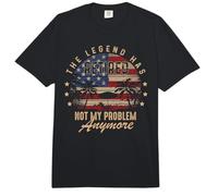 Retired Not My Problem Anymore Hombres Mujeres Jubilación Bandera de Estados Unidos Comfort Colors Adult Heavyweight T-Shirt
