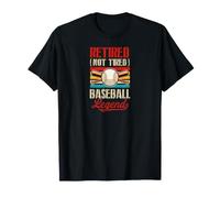 Retired Not Tired Baseball Legend Retro Jubilación Fiesta Camiseta