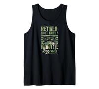 Retired Not Tired Karate Legend Retro Jubilación Fiesta Camiseta sin Mangas