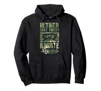 Retired Not Tired Karate Legend Retro Jubilación Fiesta Sudadera con Capucha