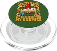 Retired Office Manager GNOME For Women Funny Retirement PopSockets PopGrip para MagSafe