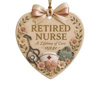 Retired Ornament - Heart Shape, Profession Christmas Tree Souvenir