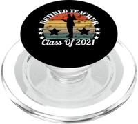Retired Teacher Class of 2021 Retirement Gift PopSockets PopGrip para MagSafe