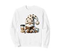 Retired Teacher GNOME Love Reading Cookies Coffee and Books Sudadera