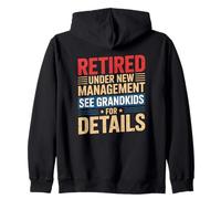 Retired Under New Management See Grandkids For Details Sudadera con Capucha