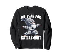 Retired Yoga Gnome In Warrior Pose Funny Retirement Plan Sudadera