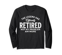 Retirement 2026 Retired 2026 Not My Problem Anymore Vintage Manga Larga