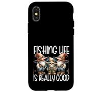 Retirement Fishing GNOME For Men Dad Life Is Really Good Carcasa para iPhone X/XS
