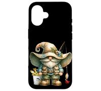 Retirement Fishing GNOME For Retired Dad and Fishing Grandpa Carcasa para iPhone 16