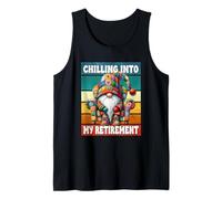 Retirement Gardening Gnome Dad Chilling Into My Retirement Camiseta sin Mangas