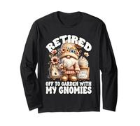 Retirement Gnome For Women And Men Who Are Coffee Addict Manga Larga