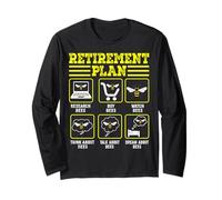 Retirement Plan Beekeeping Hobby Beekeeper Honey Bee Farmer Manga Larga