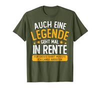 Retirement Una Leyenda Va A Pensionistas de Pensión 2023 Camiseta, Hombre, Verde Oliva, XXL