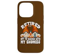 Retirement Whiskey Bourbon GNOME Mom and Dad Drinking Couple Carcasa para iPhone 14 Pro