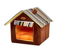 Retiro Acogedor: Elegante casa para Mascotas pequeña y Mediana con Cubierta extraíble y tapete
