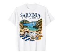 Retiro costero de Cerdeña Vacaciones en una Isla Italiana Camiseta
