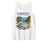 Retiro costero de Cerdeña Vacaciones en una Isla Italiana Camiseta sin Mangas