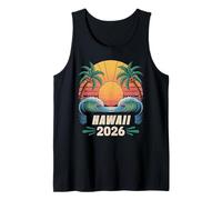 Retiro de Luna de Miel de Vacaciones Familiares Tropicales en Hawái 2026 Camiseta sin Mangas