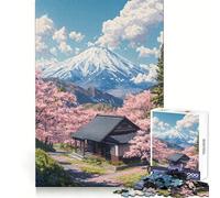 Retiro en Flor de Cerezo - Rompecabezas para Adolescentes de 1000 Piezas Destreza Mental Relajante Tiempo Libre Corte Premium Regalo navideño cálido (38x26cm)