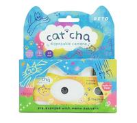 Reto Color Cat'cha 400 - Cámara de película desechable de 35 mm 27EXP, ISO400, película negativa a color, sin enfoque, fácil de usar, flash integrado, un solo uso (película y batería incluidas)