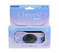 Reto Color Cheers 400 - Cámara de película desechable de 35 mm 27EXP, ISO400, película negativa a color, sin enfoque, fácil de usar, flash integrado, un solo uso (película y batería incluidas)