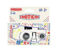 Reto Color Emoticon400-Cámara de película desechable de 35 mm 27EXP, ISO400, película negativa a color, sin enfoque, fácil de usar, flash integrado, un solo uso(película y batería incluidas)(EMOTICON)