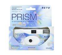 Reto Color Prism 400 - Cámara de película desechable de 35 mm 27EXP, ISO400, película negativa a color, sin enfoque, fácil de usar, flash integrado, un solo uso (película y batería incluidas)