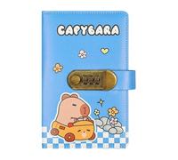 Reto de Ahorro con 100 Sobres - Cuaderno de Almacenamiento de Efectivo Capibara con Candado - Cuaderno De Planificación De Gastos,para Autónomos Familias Parejas Adultos Oficina en Casa Viaje