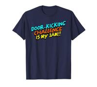Reto de patadas de puerta Viral Social Media Meme Gen Z Divertido Camiseta