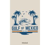 Reto Gulf Coast Gulf Of Mexico Est 1552 Patriotic Democrats Notebook: Diary, Matte Finish Cover, Planner, Journal, 6x9 120 Pages, Lined College Ruled Paper