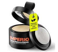 Retocador de raíces en polvo IMPERIO - Corrector capilar para densificar el cabello de mujeres y hombres, maquillaje capilar resistente al agua para cubrir raíces - 4 g (rubio claro)