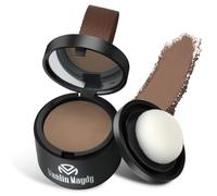 Retocador de Raíces en Polvo, Retoca Raíces de Polvos, Corrector para Rayitas, Sombra para el Cabello, Polvo para Pelo, Polvos Pelo Hombre para Rellenar el Cabello (Dark coffee)