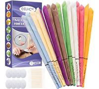 Retoo 16 Velas De Oreja Para Limpiar Los Oídos, Removedor De Cera Para Oidos Limpieza Y Eliminar El Cerumen, Velas De Perfume Con Discos Protectores, Para Relajación Y Limpieza, 8 Colores