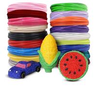 Retoo 3D pluma filamento 20 colores 10m PLA Materiales de Impresión 3D para la 3D Pluma 1.75mm PLA, juego profesional de impresión 3D e impresión para niños, bolígrafo 3D de 1,75 mm