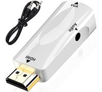 Retoo Adaptador HDMI a VGA, 1080P 60Hz, macho a hembra, convertidor de PC antiguo a TV / monitor con audio