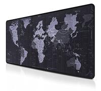 Retoo Alfombrilla Ratón XXL 80x30cm Mapa Mundial Gaming Antideslizante Impermeable Precisión Suave Ordenador Oficina Escritorio Goma Portátil