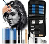 Retoo Art Lápices de Dibujo, 33 Piezas, Kit Profesional, Lápices Profesionales, Adecuado para Principiantes, Estudiantes y Artistas