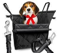Retoo Asiento de Coche para Perros Estable, Paredes reforzadas y Correas de fijación, pequeños a medianos Animales 60 x 50 x 53 cm, Negro
