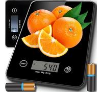 Retoo Báscula de Cocina con Pantalla LCD, Pesa de Comida Electrónica, Balanza de Alimentos Multifuncional, de Alta Precisión, Impermeable, Capacidad 5 KG, Medición Precisa Hasta 1g