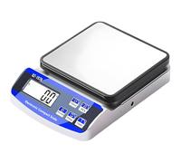 Retoo - Báscula electrónica de cocina, carga máxima 15 kg, pantalla LCD verde retroiluminada, función de cero, calibración y conteo de piezas, precisión 1 g, acero inoxidable, 15,5x22x5,5 cm