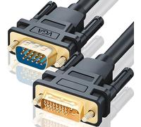 Retoo Cable DVI-I a VGA Dual Link 24+1 pin Adaptador, Conector, Cable de Pantalla Convertidor para Monitor PC HDTV DVD Negro