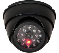 Retoo Camara Falsa para Exterior E Interior, Camara Vigilancia Falsa, Cámara Simulada De Seguridad con Luz Led Parpadeante, Vigilancia En El Hogar, Resistente A La Intemperie, Negro