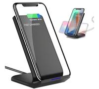 Retoo Cargador Inalámbrico Rápido para Smartphone 10W Estación de Carga Inductiva Rápida para Teléfono 12/11 Pro/X / 13 Qi Carga Casa Viaje Oficina Wireless Charger Stand