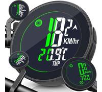 Retoo Ciclocomputador inalámbrico con 20 funciones, resistente al agua, pantalla LCD iluminada, arranque/parada automática, odómetro, fácil manejo, soporte, ideal para bicicleta eléctrica y bicicleta